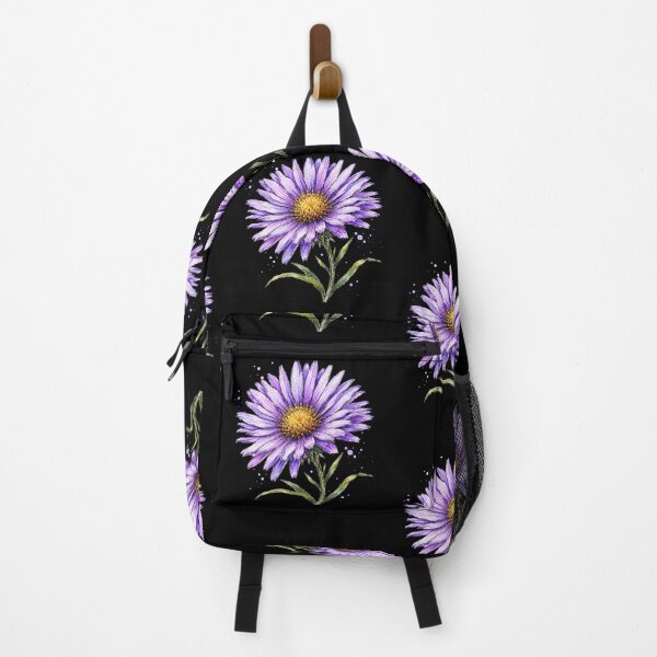 Item preview, Purple Aster Wildflower Illustration | Watercolor Botanical Sketch Art designed and sold by ColorSplash123.