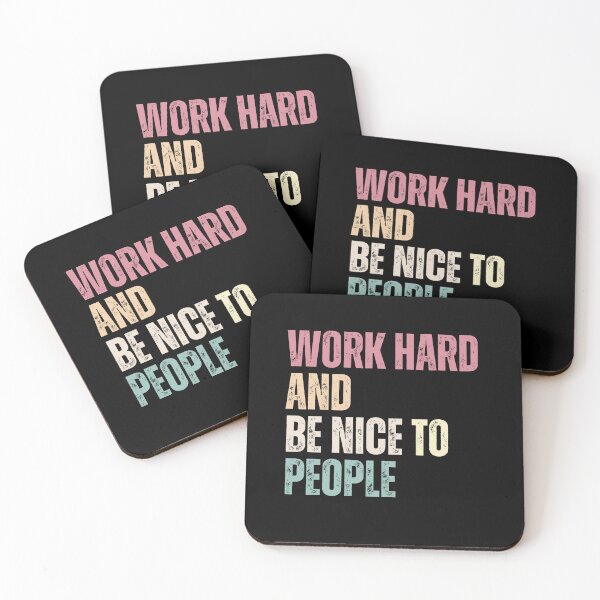 Item preview, Work Hard And Be Nice To People Inspirational Quote Motivation designed and sold by RetroMini2026.