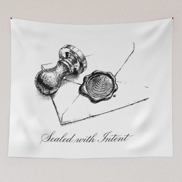 Item preview, Embossed Wax Seal Botanical - Vintage Stationery designed and sold by bapupa.
