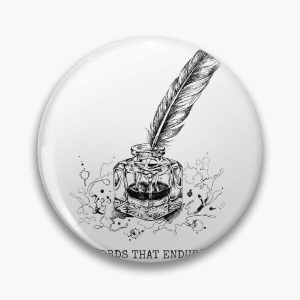 Item preview, Ornate Inkwell Quill Flourish - Vintage Stationery designed and sold by bapupa.