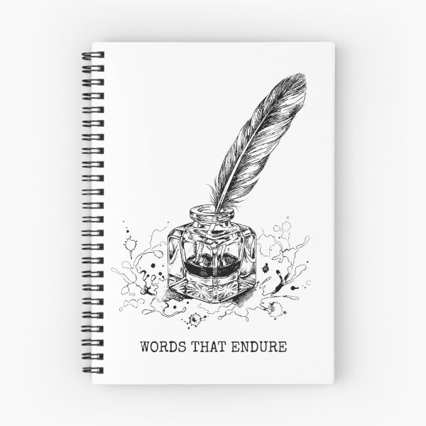 Item preview, Ornate Inkwell Quill Flourish - Vintage Stationery designed and sold by bapupa.