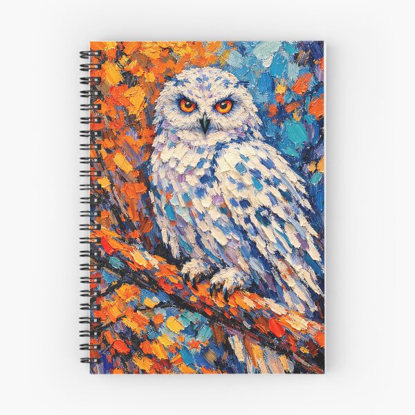 Item preview, Colorful owl on an autumn branch designed and sold by paulrommer.