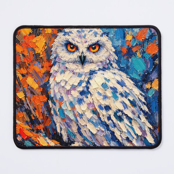 Item preview, Colorful owl on an autumn branch designed and sold by paulrommer.