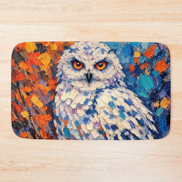 Item preview, Colorful owl on an autumn branch designed and sold by paulrommer.