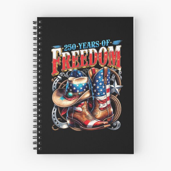Item preview, 250 Years Of Freedom Patriotic Cowboy Graphic, Semiquincentennial USA Flag Art, 4th Of July Design designed and sold by Keingdesign.
