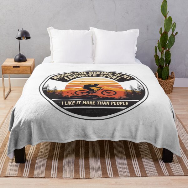 Item preview, Mountain Biking Is My Favorite Sport Sunset Rider Badge designed and sold by DariaOltes.
