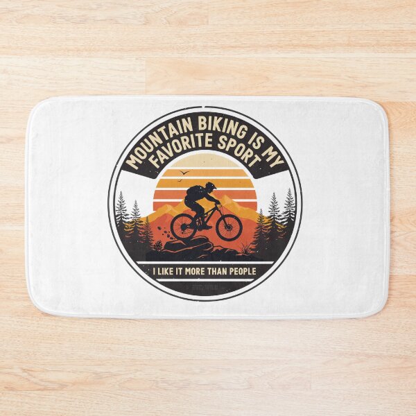 Item preview, Mountain Biking Is My Favorite Sport Sunset Rider Badge designed and sold by DariaOltes.