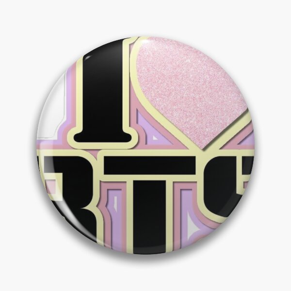 Item preview, Cute Glittery I Heart BTS Sticker - Aesthetic Pastel K-Pop Fan Art !  designed and sold by Ulikedigital14.