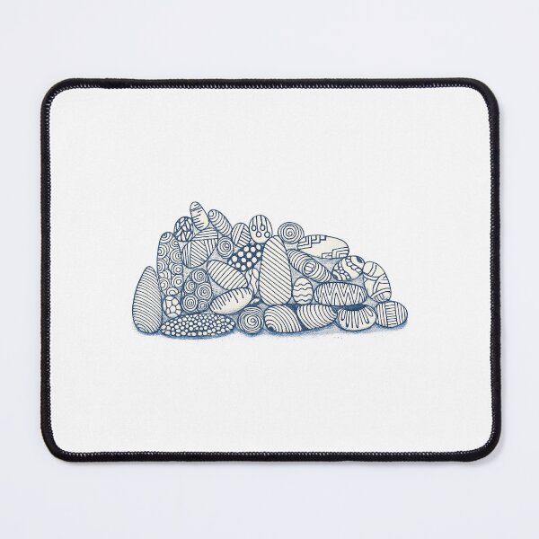 Item preview, abstract patterned stones collection-minimal hand drawn illustration designed and sold by PartoPala.