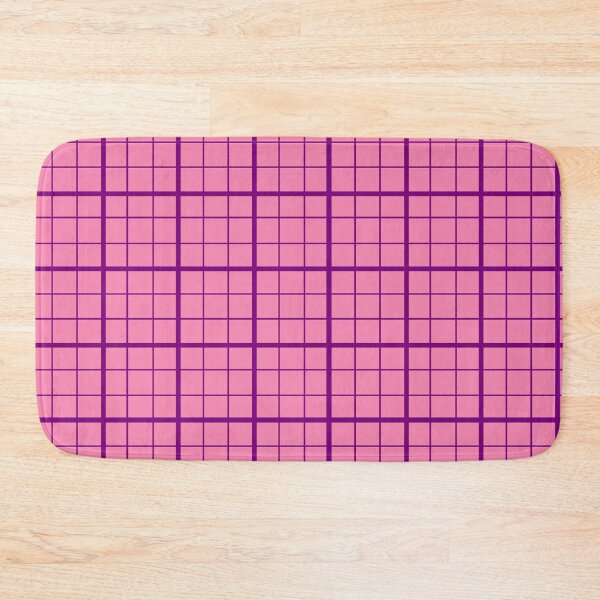 Item preview, Purple On Pink Grid Windowpane Plaid Design  designed and sold by PatternTitan.