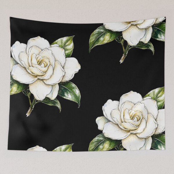 Item preview, White Gardenia Illustration | Elegant Watercolor Botanical Flower Art designed and sold by ColorSplash123.