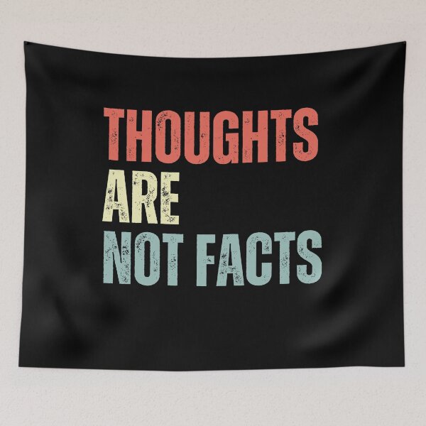 Item preview, Thoughts Are Not Facts Mental Health Mindfulness Psychology Self Care Wellness designed and sold by RetroMini2026.