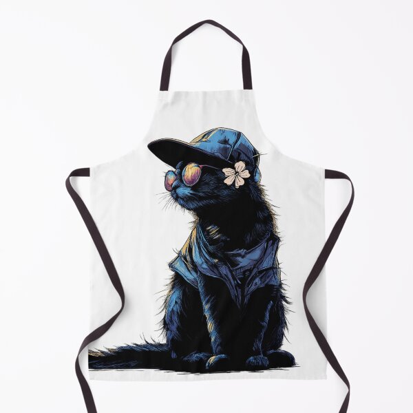Item preview, Retro Cyberpunk Cool Cat: Vaporwave Aesthetic Black Cat Art designed and sold by Runa :).