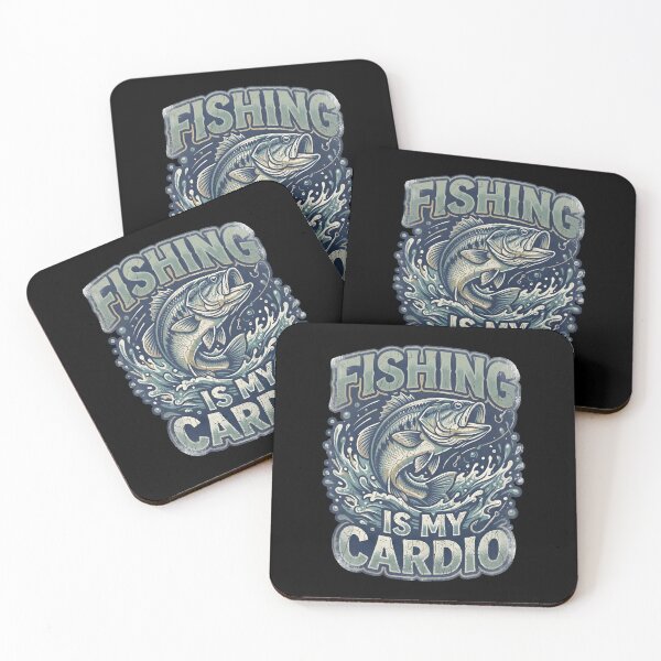 Item preview, Retro Bass Fishing Is My Cardio Funny Gifts designed and sold by Zeneris.