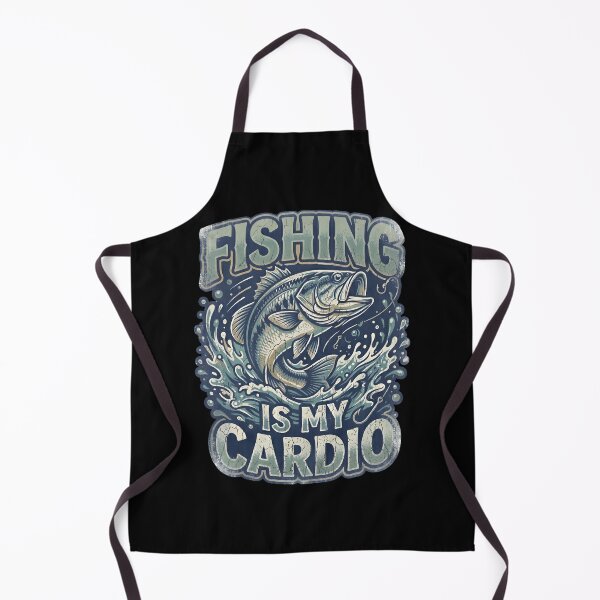 Item preview, Retro Bass Fishing Is My Cardio Funny Gifts designed and sold by Zeneris.