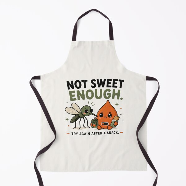 Item preview, Not Sweet Enough - Funny Reactive Hypoglycemia Mosquito Snack Design designed and sold by BlackSector77.