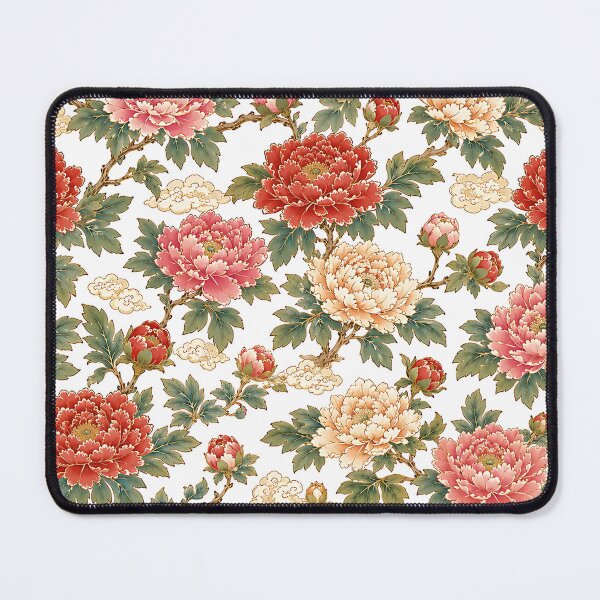 Item preview, Korean Minhwa Peony Pattern | Traditional Korean Folk Art Floral Design designed and sold by K-Tradition.