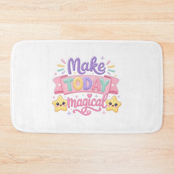 Item preview, Make Today Magical | Cute Pastel Kawaii Sticker ! Make Today Magical Positivity Quote - Pastel Aesthetic !  Pastel Magical Day Typography designed and sold by Ulikedigital14.