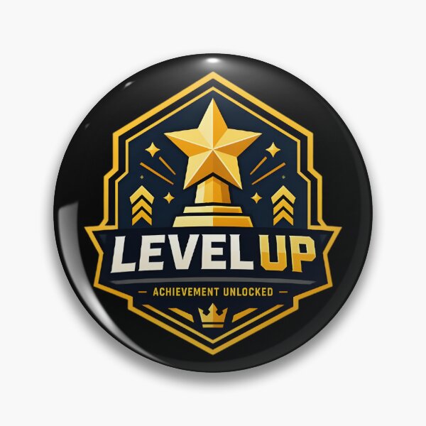 Item preview, Level Up Achievement Badge — Gamer Gift Sticker designed and sold by tommysworks.