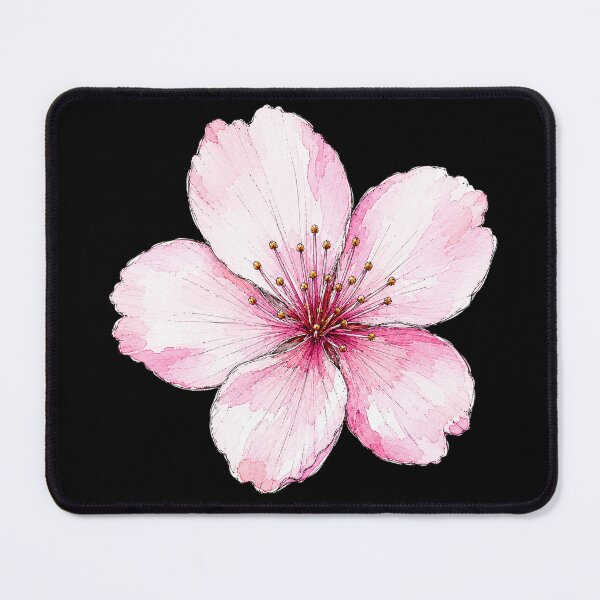 Item preview, Pink Cherry Blossom Illustration | Japanese Watercolor Botanical Art designed and sold by ColorSplash123.