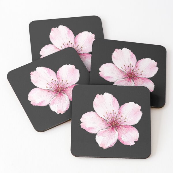 Item preview, Pink Cherry Blossom Illustration | Japanese Watercolor Botanical Art designed and sold by ColorSplash123.