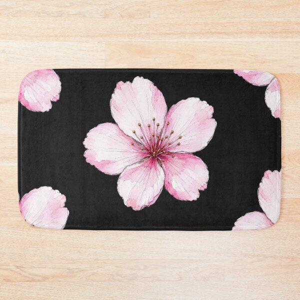 Item preview, Pink Cherry Blossom Illustration | Japanese Watercolor Botanical Art designed and sold by ColorSplash123.