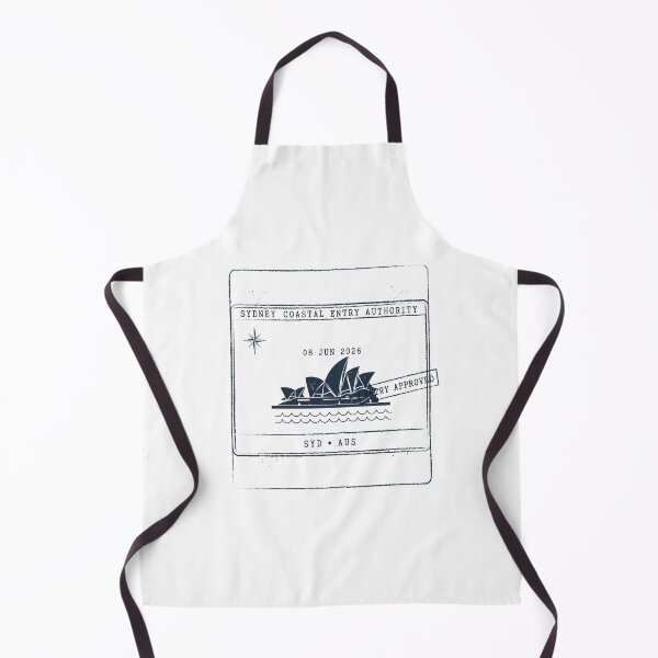 Item preview, Sydney Mid‑Century Passport Stamp Retro Travel Sticker designed and sold by stickercuffs.