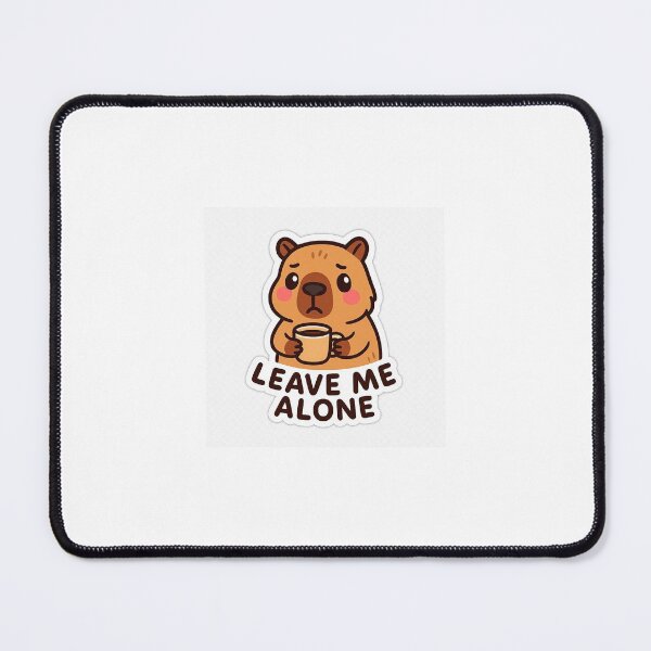 Item preview, Leave Me Alone Capybara Sticker – Funny Introvert Mood designed and sold by vigzhifushions.