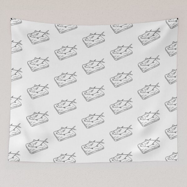 Item preview, Tuna Fish Laid on Chopping Board designed and sold by rasagamastore.