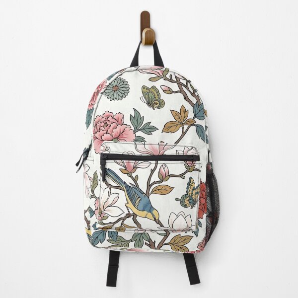 Item preview, Korean Minhwa Magnolia, Songbirds & Butterflies Pattern | Traditional Folk Art Seamless Floral Design designed and sold by K-Tradition.