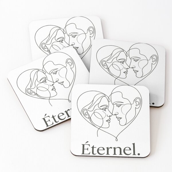 Item preview, Eternal - Minimalist Love Line Art designed and sold by Salma.Store.