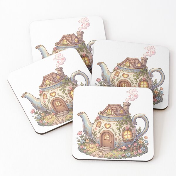 Item preview, Whimsical Teapot Cottage Garden designed and sold by CuteRage.