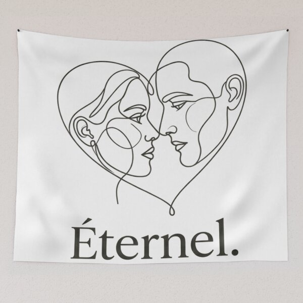 Item preview, Eternal - Minimalist Love Line Art designed and sold by Salma.Store.