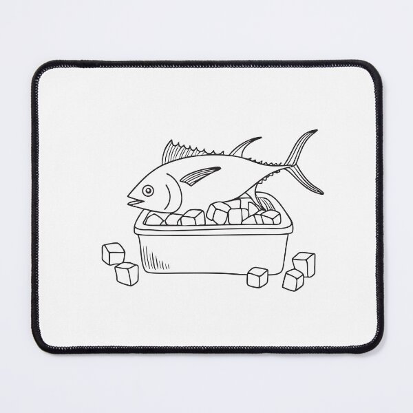 Item preview, Tuna Fish with Scattered Ice Cubes designed and sold by rasagamastore.