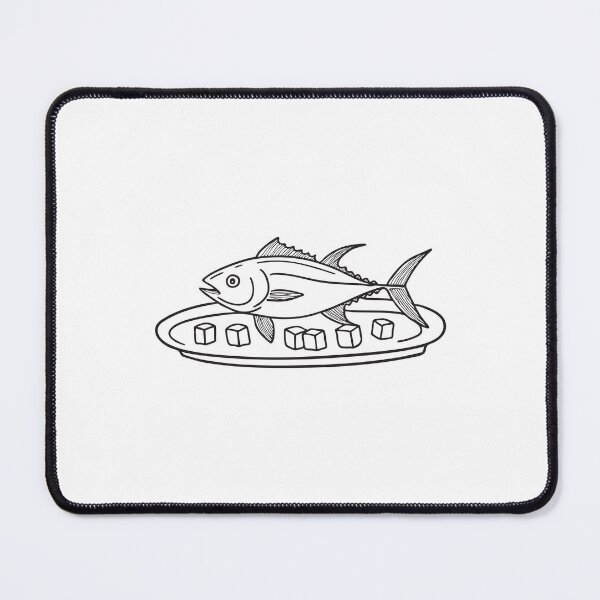 Item preview, Tuna Fish on Tray with Ice Cubes designed and sold by rasagamastore.