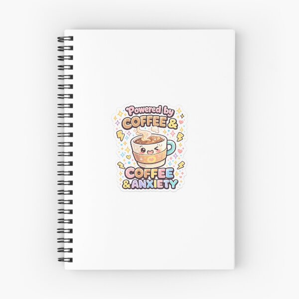 Item preview, Powered by Coffee & Anxiety Sticker designed and sold by artz191.