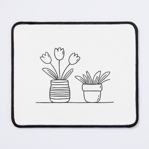 Item preview, Cluster of Tulips Beside Flower Pot designed and sold by rasagamastore.