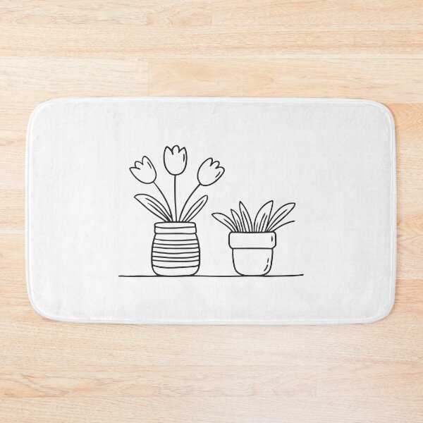 Item preview, Cluster of Tulips Beside Flower Pot designed and sold by rasagamastore.