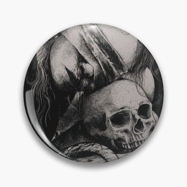 Item preview, Blindfold Woman Skull Vintage Mortality Theme designed and sold by Adronia.