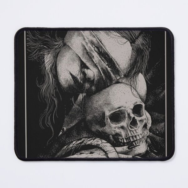 Item preview, Blindfold Woman Skull Vintage Mortality Theme designed and sold by Adronia.