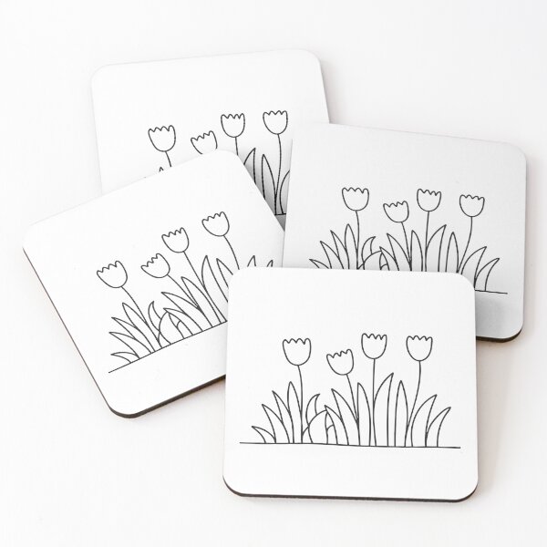 Item preview, Tulips Beside Freshly Trimmed Grass designed and sold by rasagamastore.