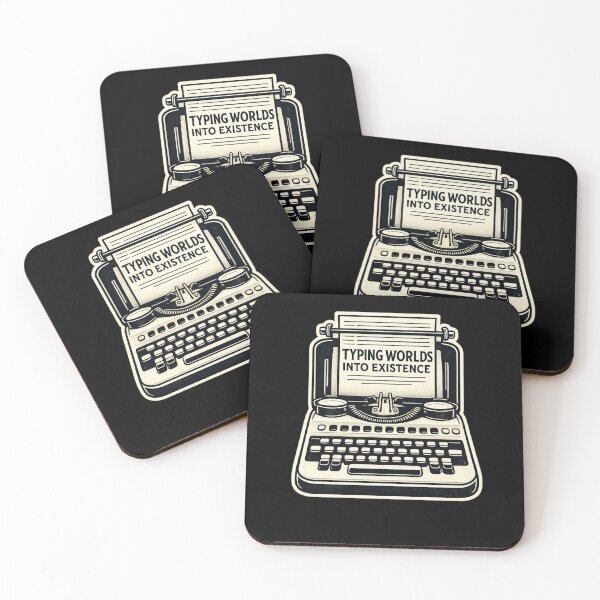 Item preview, Writer Gift Typing Worlds Into Existence Vintage Typewriter Design designed and sold by astersgraphics.