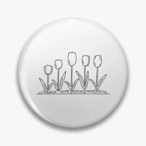 Item preview, Tulips Growing Beside Trimmed Grass designed and sold by rasagamastore.