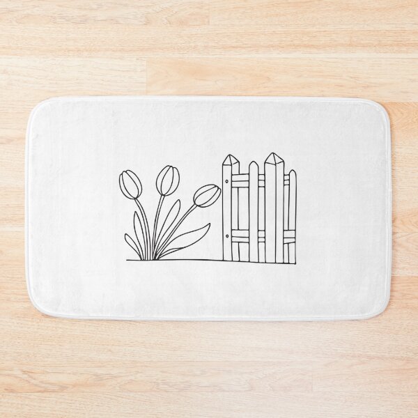 Item preview, Tulips Leaning Toward Garden Fence designed and sold by rasagamastore.