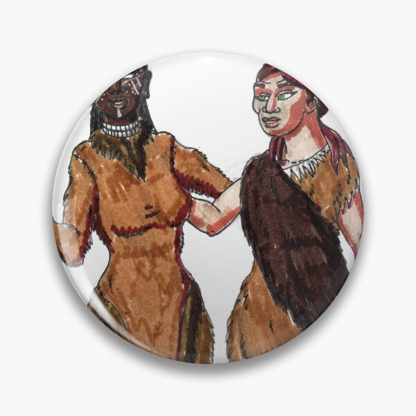 Item preview, Paleolithic Lesbian Couple designed and sold by Brandon Pilcher's Creative Adventures.