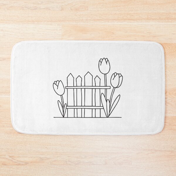 Item preview, Tulip Group Beside Garden Fence designed and sold by rasagamastore.