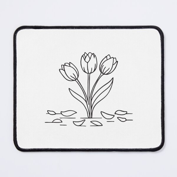 Item preview, Fallen Petals Beside Blooming Tulips designed and sold by rasagamastore.