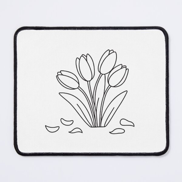 Item preview, Tulips Beside Fallen Flower Petals designed and sold by rasagamastore.