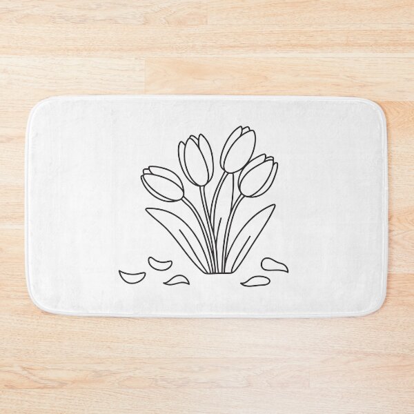 Item preview, Tulips Beside Fallen Flower Petals designed and sold by rasagamastore.