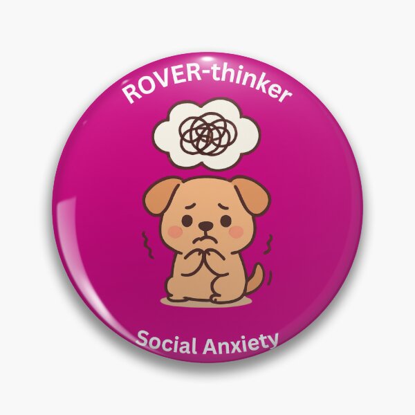 Item preview, Cute Socially Anxious Dog [Rectangular Edition] designed and sold by Social Signals.